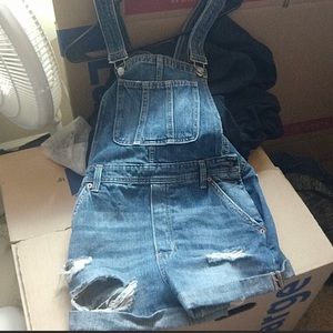 Divided Overall Shorts